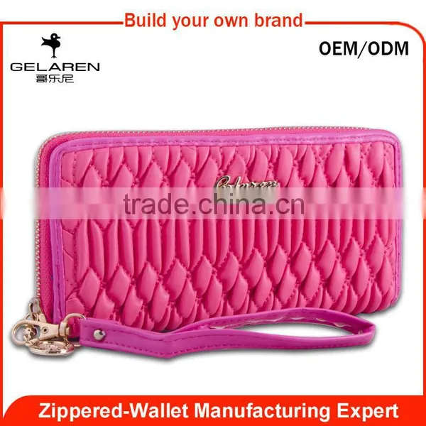 Latest Design Ladies Style Weave Leather Purse