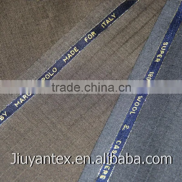 China Manufacturer High Quality T/R/W 65/25/10 Woven Stripe Plain Weave Wool Cashmere Shinning Suitings Fabric for Italy Market photo-2