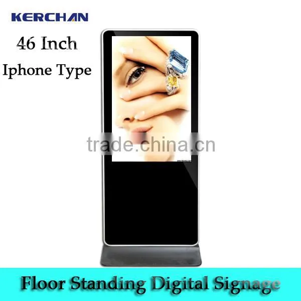Cheap Price 46'' Standalone Floor Free Standing Large Portable Screen Touch Samsung Stand Digital Signage photo-4