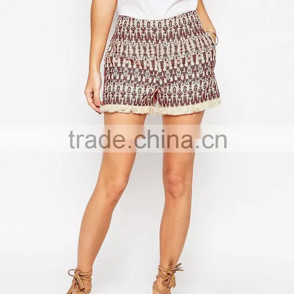 OEM Service Supply Type New Fashion Printed Wholesale Blank Plain Sweat Shorts Women photo-2