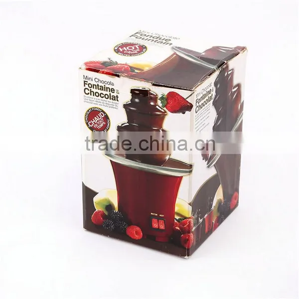 New Mini Chocolate Fountain CF-17 Household 3-Tier Choco Tree EU Standard Small Chocolate Fountain Machine for Home photo-4