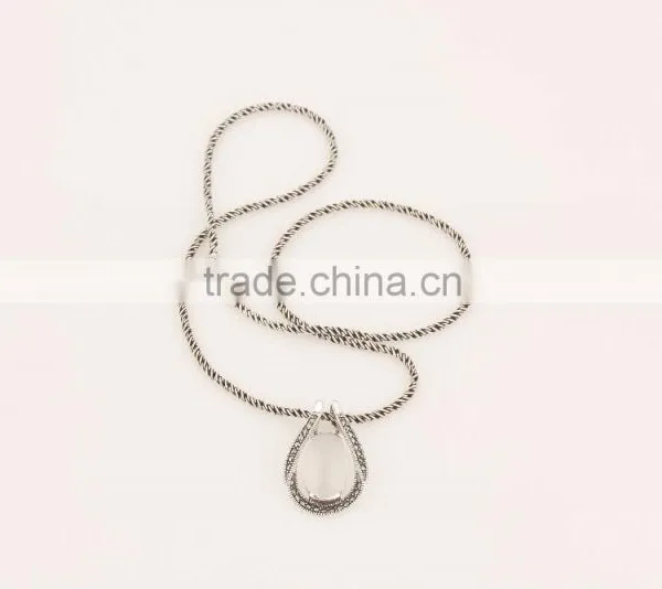 Sterling Silver Crystal Necklace Jewelry Accept OEM&ODM Supplier photo-6