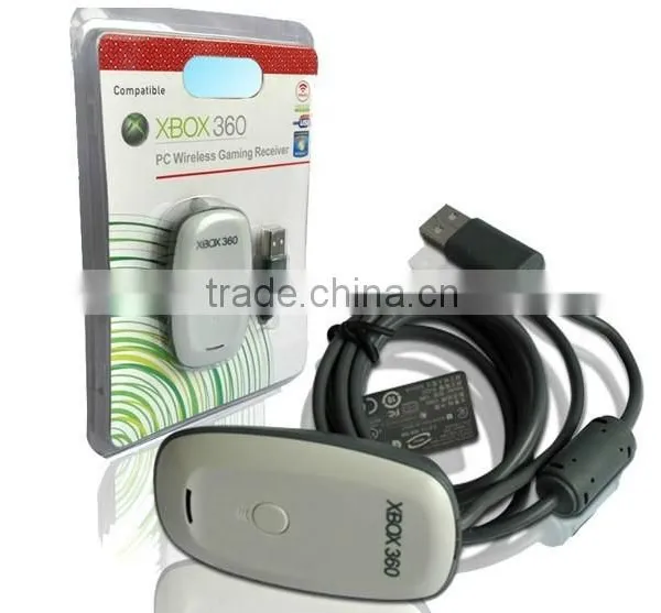 PC Controller Gaming Receiver For Microsoft Xbox 360 Wireless Controller Retail