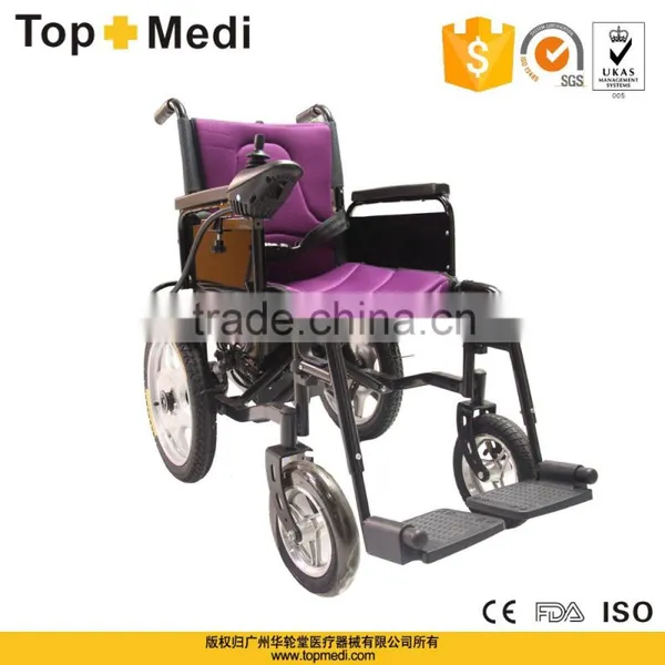 TOPMEDI Best Selling Cheap Price Foldable Electric Wheelchair for Elderly and Disabled People photo-4