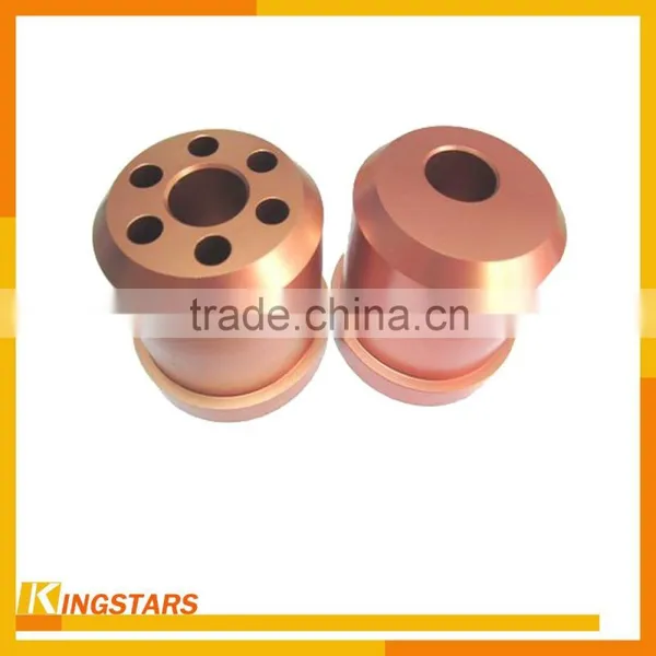 High Precision Turned Parts, Chrome Plating / Powder Coating Aluminum CNC Machining photo-4