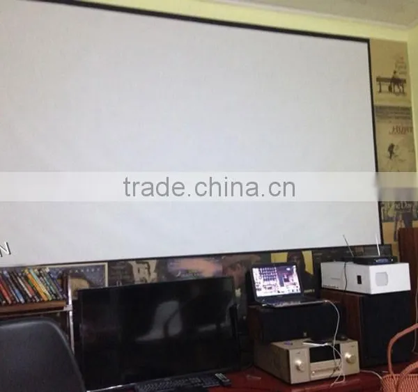 Special Design Fabric Projection Screen 100 Inch 16:9 Ratio For Home Cinema Centre System Manual Projector Screens photo-4