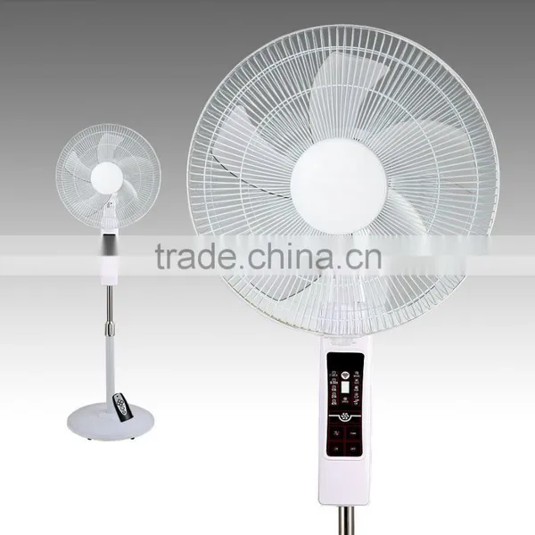 220V ABS Stand Fan Round Base Electric Fan Supplier photo-2