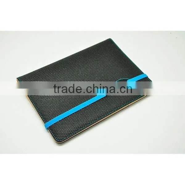 PU Leather Diary Cover With Embossed Logo and Elastic Band Closure photo-4