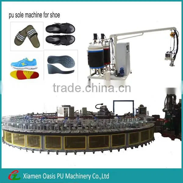 Professional polyurethane machine for slippers shoe insole
