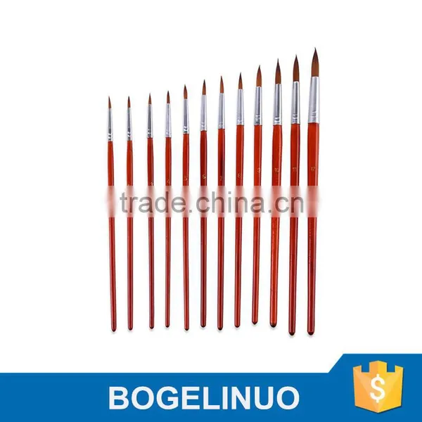 A0018E Round Nylon Brush Pain Brush Se 12-pc photo-2