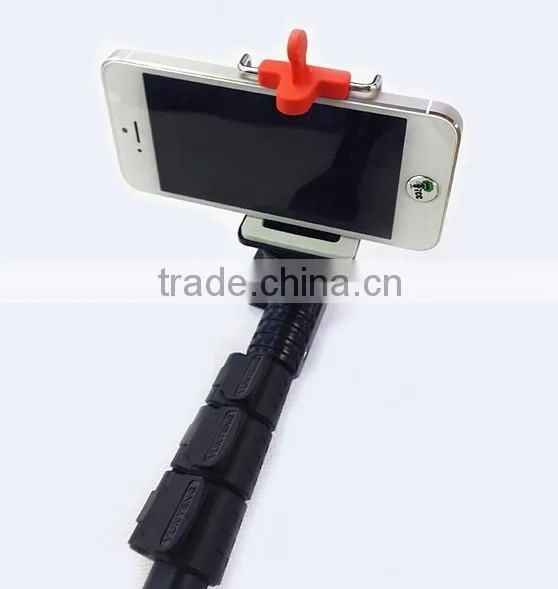 Rose Extendable Handheld Monopod Tripod Mount Adapter for IPhone Samsung