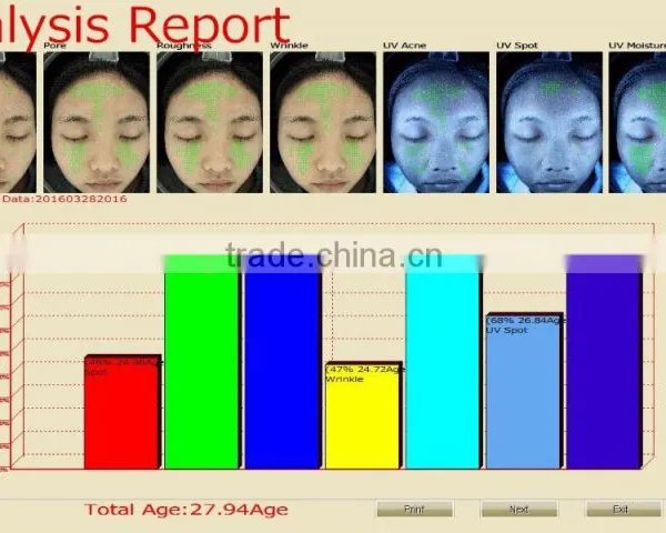 ORIGINAL!!! LANGDI Magic Mirror Skin Analyzer / Skin Analysis Machine With CE photo-5