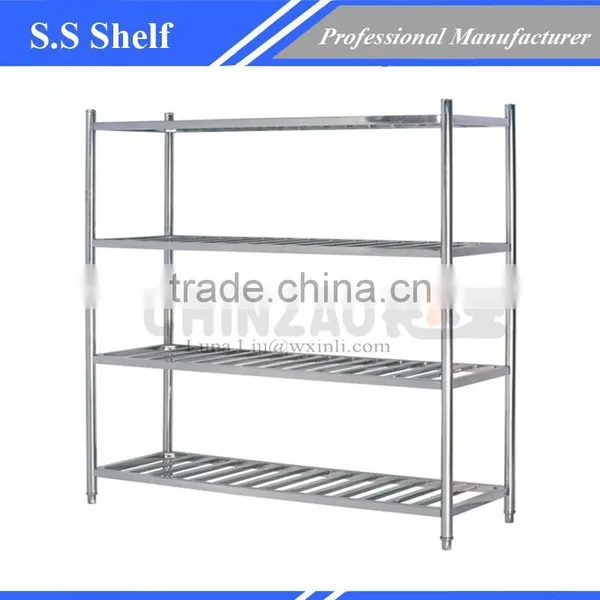 Stainless Steel Commercial Shelving Unit 1.5m Bar-Type Shelves CHZ-S03