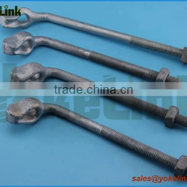 Hot Dip Galvanized Angle Thimbleye Bolt per ASTM A153 photo-2