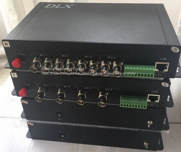 4-канальный HD-SDI видеооптический передатчик и приемник, преобразователь SDI-камеры в оптическое волокно, преобразователь оптического волокна в SDI-камеру photo-5