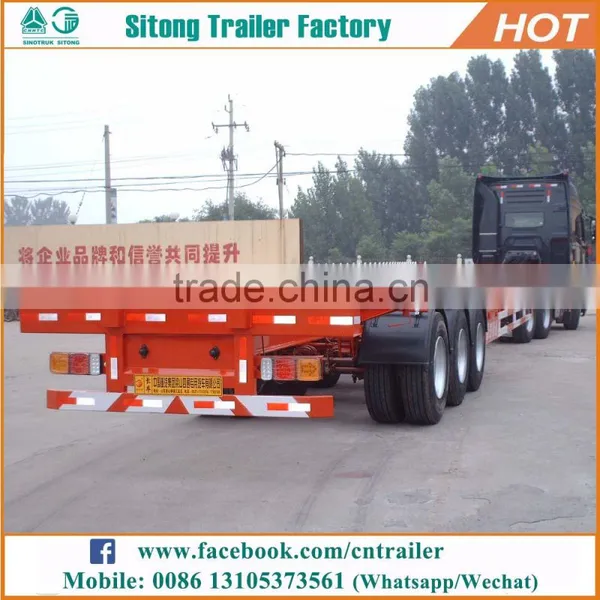 Wholesale Container Transportation Semi-trailer Customized 20ft Skeletal Trailer for Sale photo-3