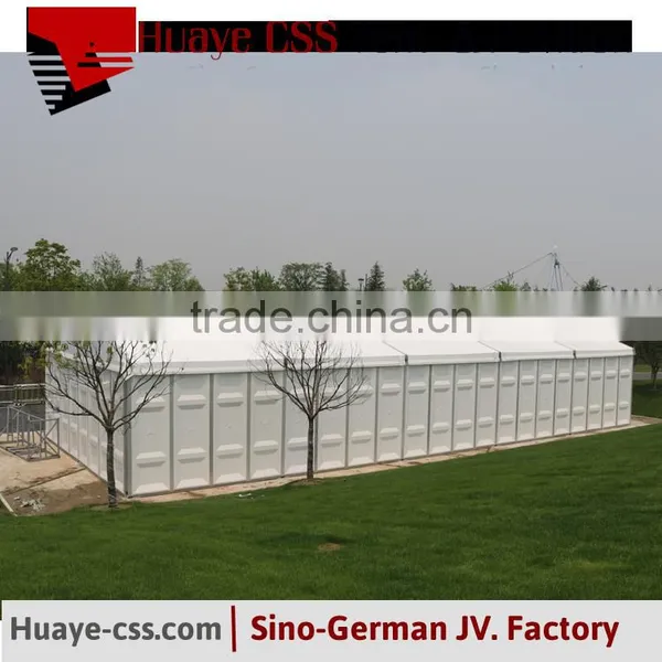 10m x 25m White Marquee Tent With Solid ABS Wall photo-4
