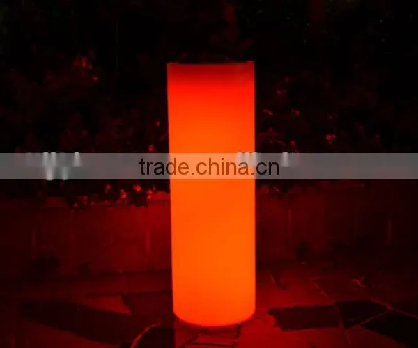 Long-cylinder BSCI Certified Rechargeable Remote Control Color Changing LED Flower Vase photo-3