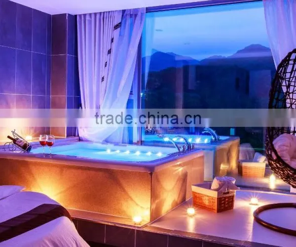A520 High Quality Freestanding Corner Small Whirlpool Bathtub photo-5