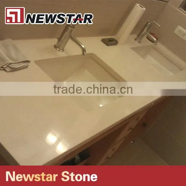 Newstar Laminated Quartz Stone Bathroom Vanity Top photo-3