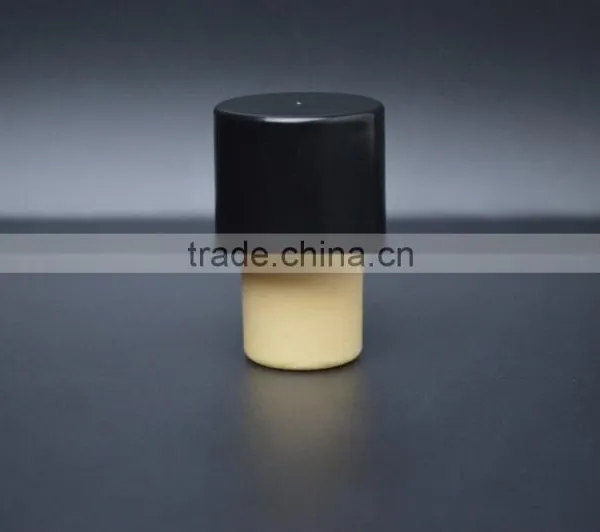 Black Plastic Cap With Synthestic Cork Tall Cork for Glass Bottle T-shape Cork photo-2