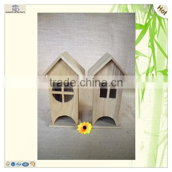 Fsc Guaranteed Laser Carving Wood Bird Cage House photo-6