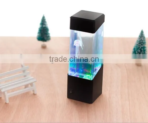 LED Colorful Crystal Glass Lamp, Jellyfish Lamp/ Volcano Light/Flash Jelly Lamp photo-3