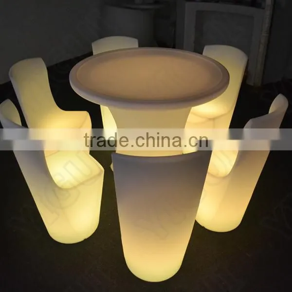 Hot Sale PE Battery Power Night Club Lighting Illuminated Led Table/led Commercial Hot Pot Table photo-3