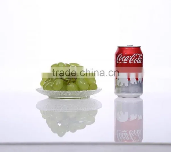 Set 7 Clear Round Flat Glass Decorative Dish Plate photo-5