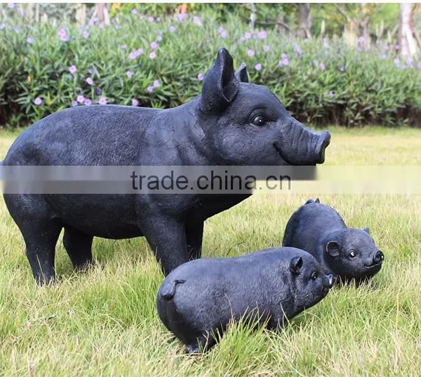 Wholesale Animal Garden Statue Resin Wild Boar Sculpture photo-2