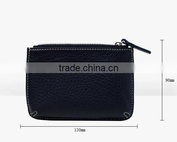 Manufacture Zipper Men's Slim Wallet ID Credit Card Holder for Man With Wallet Custom Logo photo-2