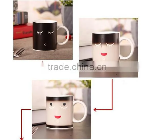 Magic Color Changing Lovely Smily Ceramic Coffee Mugs, Promotional Gift Mugs photo-6