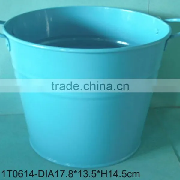 Tin Paint Bucket Tin Flower Bucket