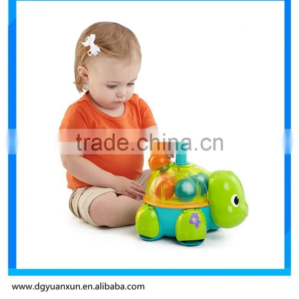 2015 Hot Sale Bright Baby Tortoise Toy With Music and Light Import Cheap Plastic Education Turtle Toy From Dongguan China photo-4