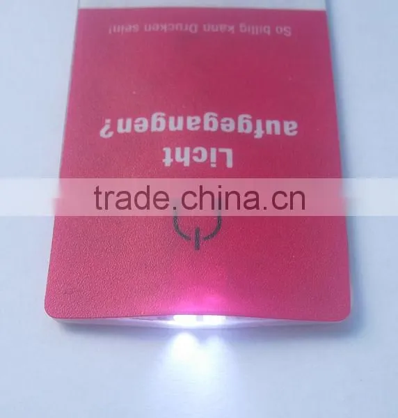 Mini Pocket PVC LED Business Card Light photo-3