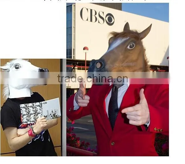 Latex Cosplay Horse Head Mask photo-5