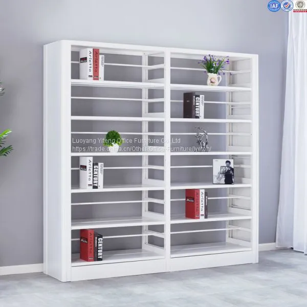 White Metal Library Furniture Book Shelf With Modern Design photo-4