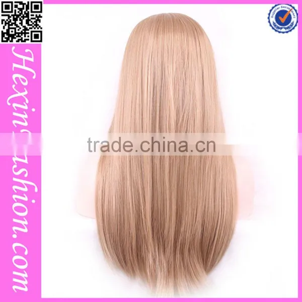 Blonde Straight Natural Girls Hair Wig Wholesale photo-3