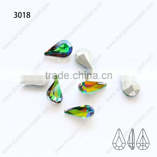 K9 Crystal VM001 Color Drop Point Back Glass Stone Jewelry Stone photo-3