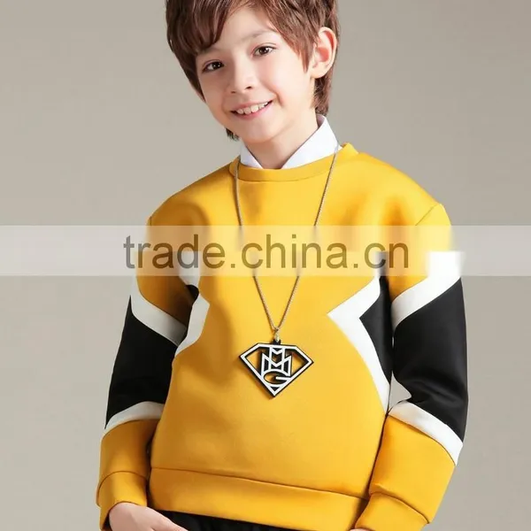 Round Fleece Boy's Sweatshirt Long Sleeve Pullover Short Sweatshirts photo-3