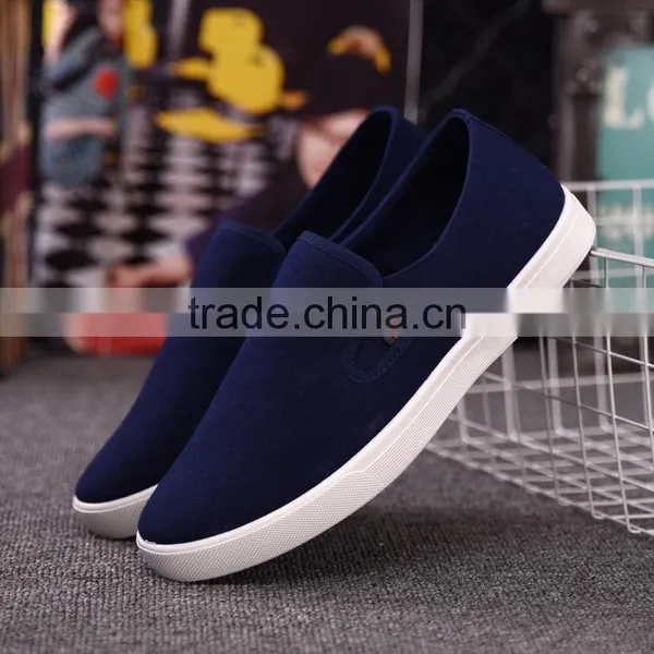 Fashion Design Latest New Model Slip-on Canvas Men Shoes photo-5