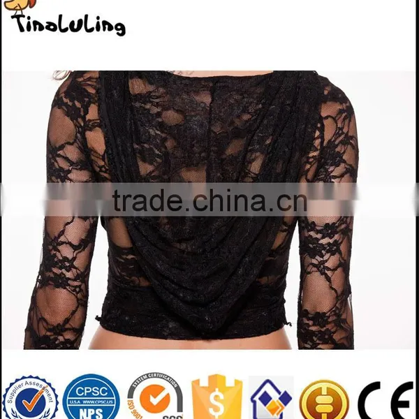 China Manufacture OEM Transparent Lace Sexy Ladies Night Lingeries photo-3