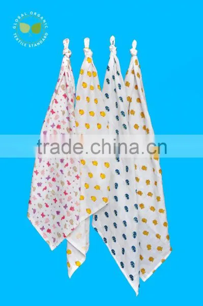100% Cotton Double Weave Gauze Muslin Baby Diapers (Bleached, Unbleached, Dyed & Printed) photo-5