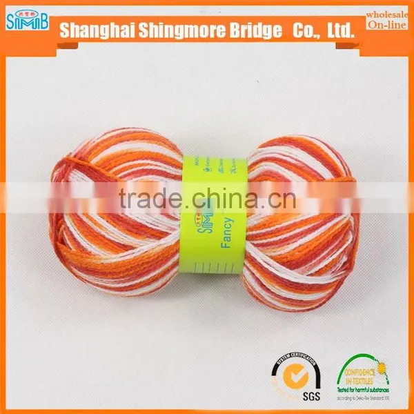 China Knitted Yarns Supplier Cheap Wholesale Oeko-tex Space Dyed Melange 100% Acrylic Yarn for Free Yarn Samples photo-3