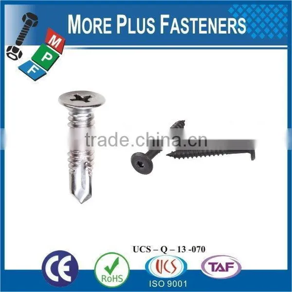 Taiwan M3 M12 M3-0.5 x 16mm Slotted Drive Cheese Head Grade A2 Stainless Steel Machine Screw With Hex Double Lock Washer Square photo-5