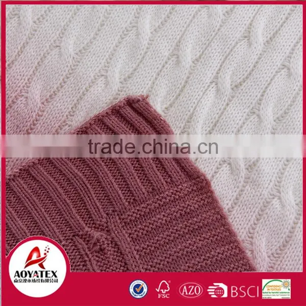 Super Soft 100% Acrylic Assorted Cable Knit Baby Throw Blanket photo-3