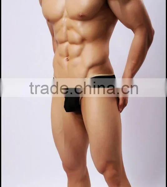 Gauze Men Underwear in Thongs Jock Strap Photo of Transparent Gauze Mens Sexy Underwear Thongs G-string photo-3
