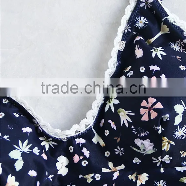 Famous Name Brand Swimwear Lace Trim Open Cross Back Swimsuit photo-3