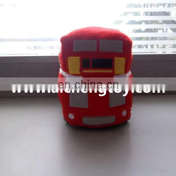 Custom Cartoon Red Bus Plush Toy Promotion photo-2