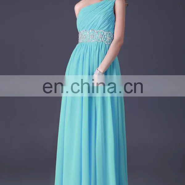 Grace Karin Women's Fashion Formal Long Dresses Evening Pink and Blue Chiffon A-line Evening Dress CL3410-2# photo-3